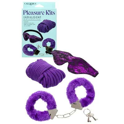 calexotics pleasure kits indulgent collection 3 piece restraint kit
