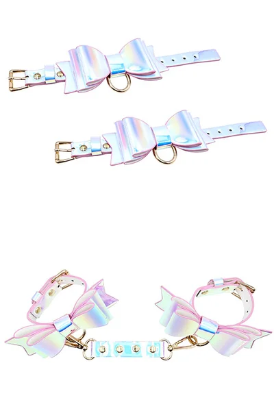 Adam and Eve Fairy 5pce Faux Leather Couples Bondage Set — image 3 of 5