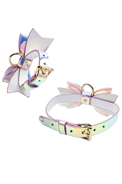 Adam and Eve Fairy 5pce Faux Leather Couples Bondage Set — image 4 of 5