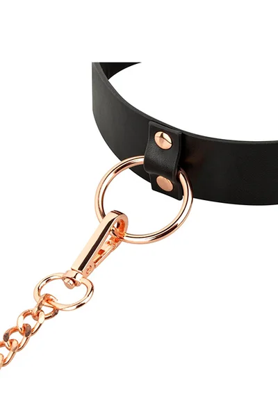 Rosy Gold Nouveau Collar with Detachable Leash — image 4 of 5