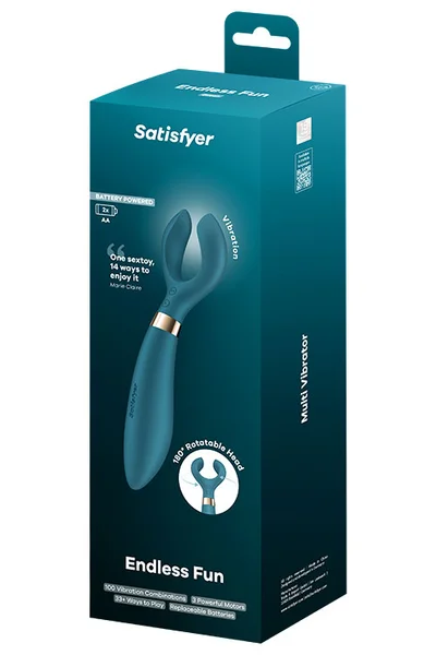 Satisfyer Endless Fun 9.3" Battery Operated Unisex & Couples Multi Use Vibrator — image 10 of 15