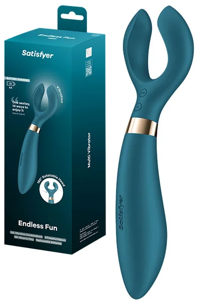 Satisfyer Endless Fun 9.3" Battery Operated Unisex & Couples Multi Use Vibrator — image 6 of 15