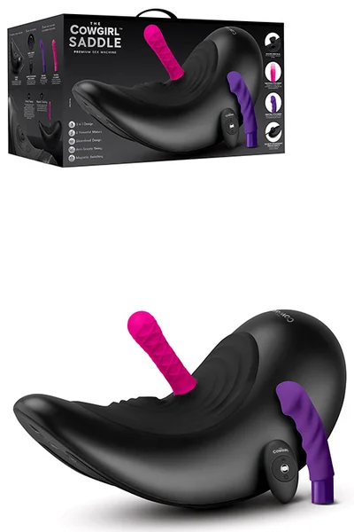 Cowgirl Saddle Remote Controlled Sex Machine with Two Attachments — image 7 of 12