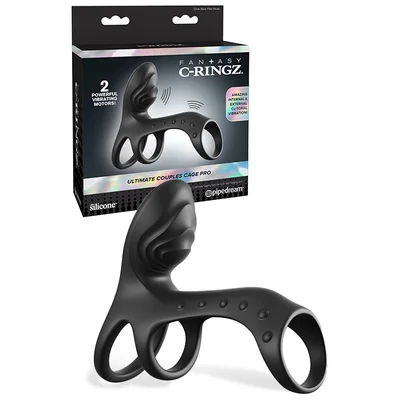 pipedream ultimate couples cage pro couples ring with clitoral stimulator