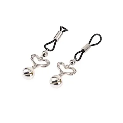 heart echo nipple clamps