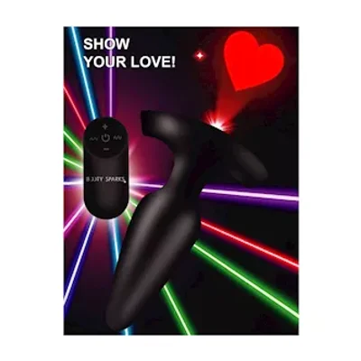 booty sparks 28x laser heart anal plug