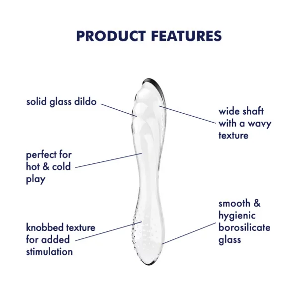 Satisfyer Dazzling Crystal 1 Glass Dildo — image 9 of 15