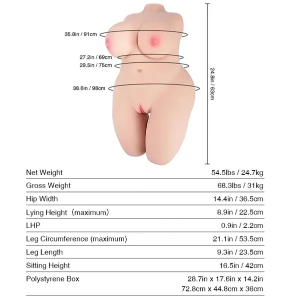 Tantaly FREYA BBW Body Sex Doll — image 8 of 19
