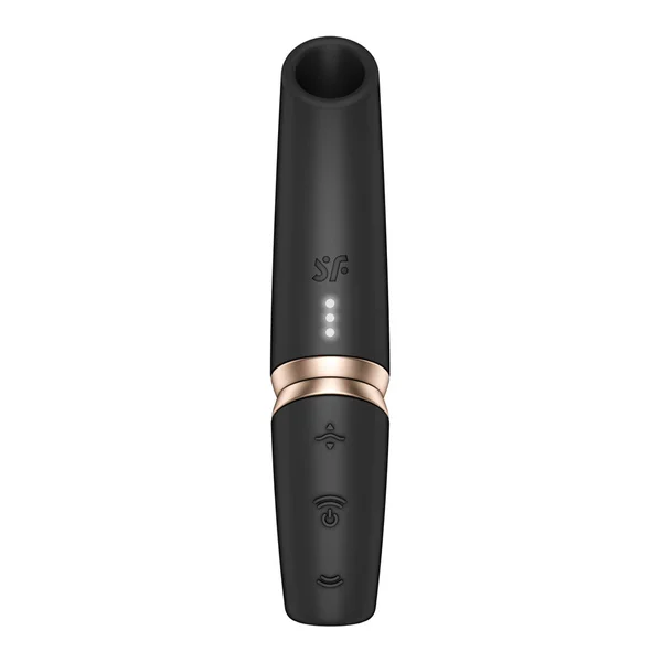 Satisfyer Perfect Kiss - Black USB Rechargeable Air Pulse Stimulator — image 5 of 9