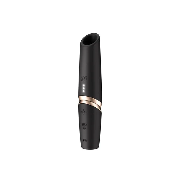 Satisfyer Perfect Kiss - Black USB Rechargeable Air Pulse Stimulator — image 4 of 9