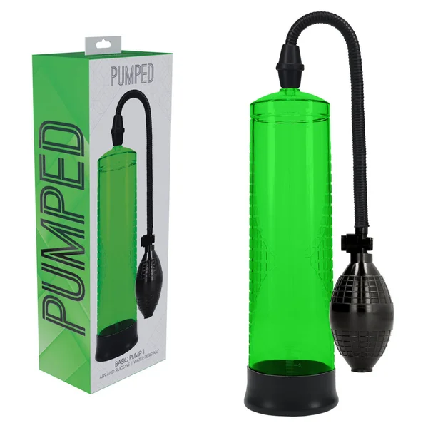 PUMPED Basic Pump 1 - Blue - Blue Penis Pump — image 5 of 20
