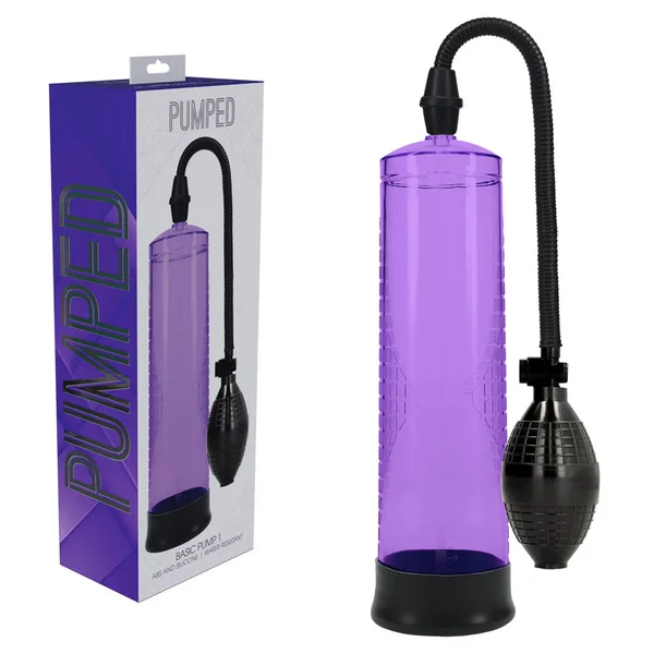 PUMPED Basic Pump 1 - Blue - Blue Penis Pump — image 13 of 20