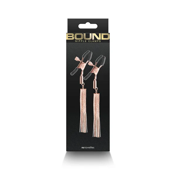 Bound D2 Adjustable Tassel Rose Gold Nipple Clamps — image 4 of 4
