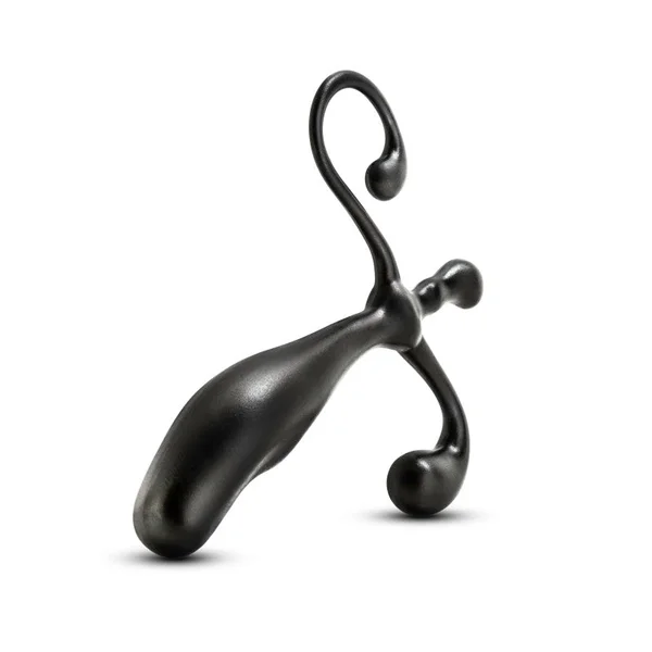 Anal Adventures Prostate Stimulator - Black 12.7 cm Prostate Massager — image 5 of 6