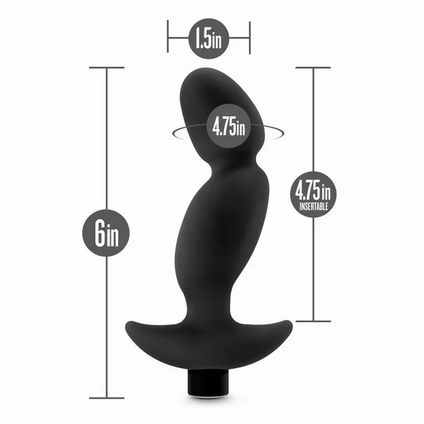 Anal Adventures Platinum Vibrating Prostate Massager 04 - Black 16.5 cm USB Rechargeable Prostate Massager — image 7 of 7
