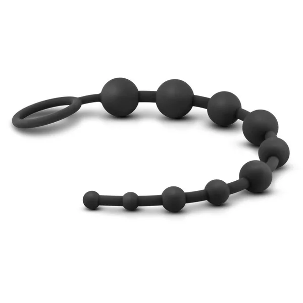 Anal Adventures Platinum 10 Anal Beads - Black - Black 31.7 cm Anal Beads — image 5 of 6