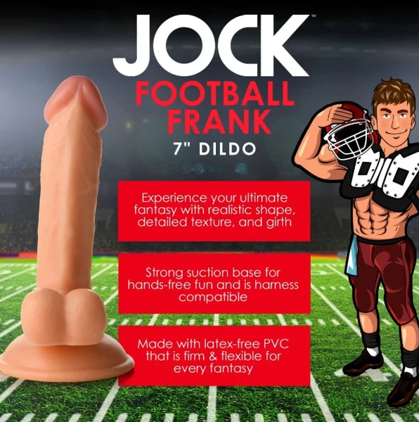 Fantasy JOCK Football Frank 6.75" Light Dildo with Balls