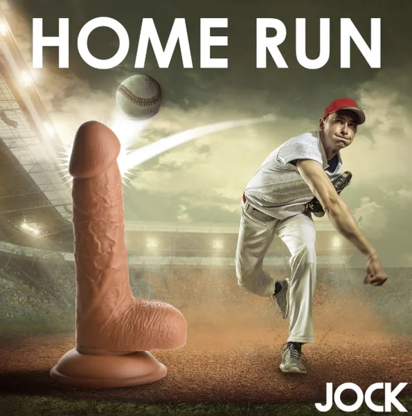 Fantasy JOCK Baseball Brian 7" Medium Dildo with Balls