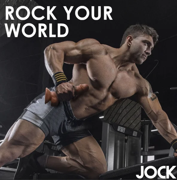 Fantasy JOCK Weightlifting Wesley 7" Dark Dildo with Balls — image 5 of 7