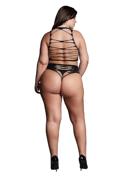 Le' Desir Shade Helike Two Piece with Open Cups Crop Top and Panty