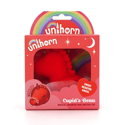 unihorn cupids beau red usb rechargeable heart nosed stimulator