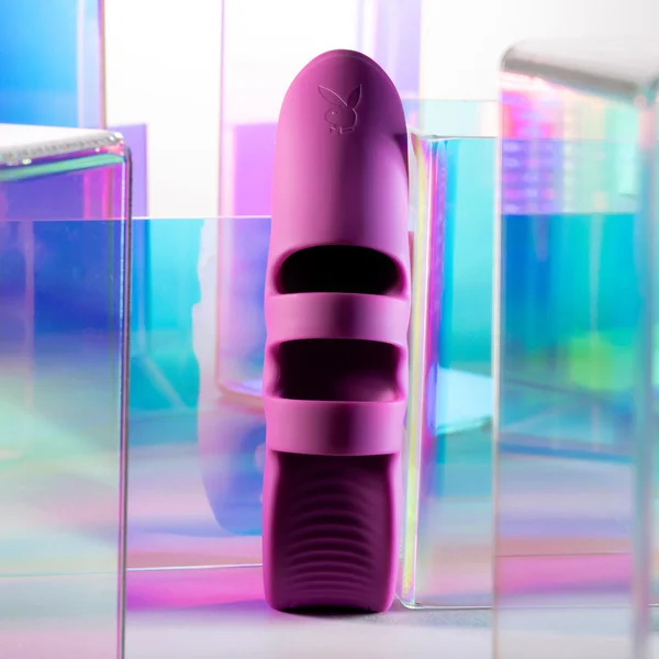 Playboy Pleasure LEND A HAND - Purple USB Rechargeable Finger Vibrator — image 7 of 9