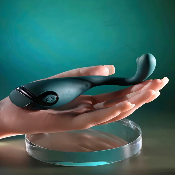 Playboy Pleasure PINPOINT PERFECTION - Green 19.3 cm USB Rechargeable Poseable Vibrator — image 7 of 9