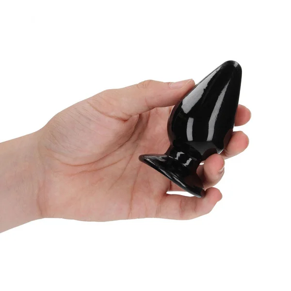 REALROCK 9 cm Anal Plug - Black - Black 9 cm (3.5'') Butt Plug — image 2 of 4