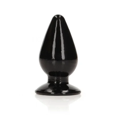 realrock 9 cm anal plug black black 9 cm 35 butt plug