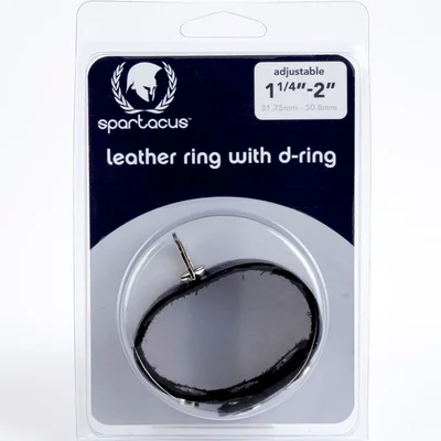spartacus leather ring with d ring