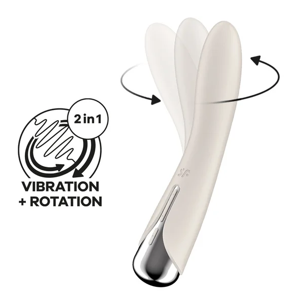 Satisfyer Spinning Vibe 1 - Blue - Blue 17.8 cm USB Rechargeable Rotating Vibrator — image 11 of 18