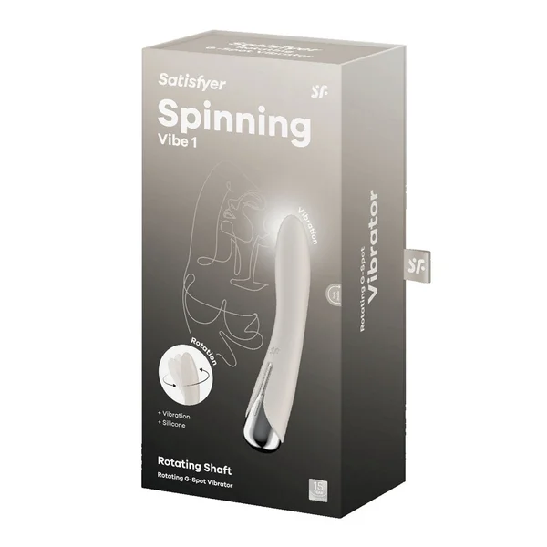 Satisfyer Spinning Vibe 1 - Blue - Blue 17.8 cm USB Rechargeable Rotating Vibrator — image 18 of 18