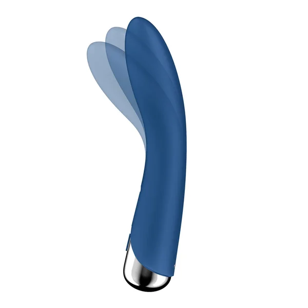 Satisfyer Spinning Vibe 1 - Blue - Blue 17.8 cm USB Rechargeable Rotating Vibrator — image 4 of 18