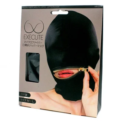 execute mask with mouth zip