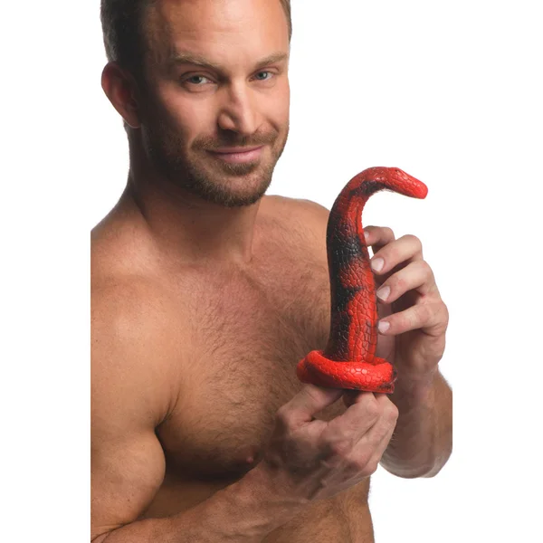 Creature Cocks King Cobra Silicone Dildo - Red 21.4 cm Fantasy Dildo — image 4 of 9