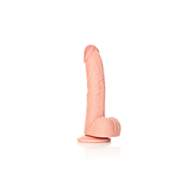 Realrock Realistic Curved Dildo with Balls 8" — image 5 of 7