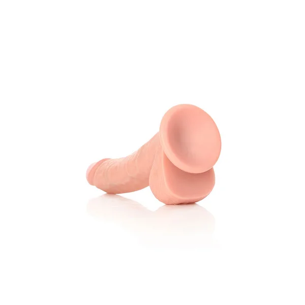 Realrock Realistic Curved Dildo with Balls 8" — image 7 of 7