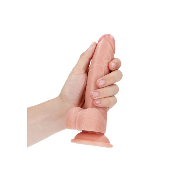 REALROCK Realistic Regular Curved Dong with Balls 7" — image 3 of 6