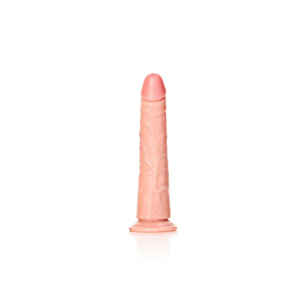 REALROCK Realistic Slim Dildo with Suction Cup - 18cm - Flesh 18 cm (7'') Dong — image 5 of 8