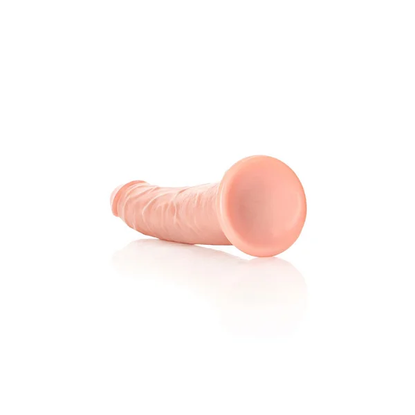 REALROCK Realistic Slim Dildo with Suction Cup - 18cm - Flesh 18 cm (7'') Dong — image 6 of 8