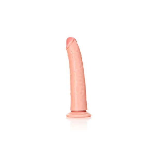 REALROCK Realistic Slim Dildo with Suction Cup - 18cm - Flesh 18 cm (7'') Dong — image 4 of 8