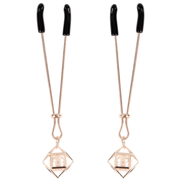 Sex & Mischief Brat Pearl Nipple Clips - Rose Gold - Set of 2 — image 3 of 8