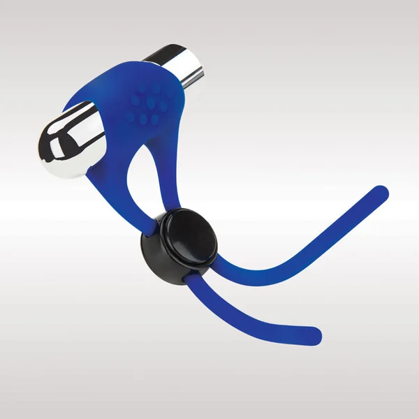 Zolo Rechargeable Cock Ring & Lasso - Blue USB Rechargeable Adjustable Cock Ring — image 2 of 2