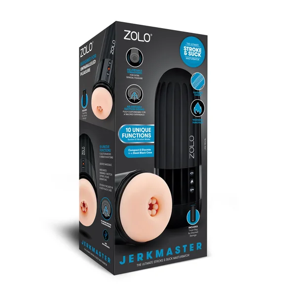 Zolo Jerkmaster - USB Rechargeable Stroking & Sucking Masturbator — image 8 of 8
