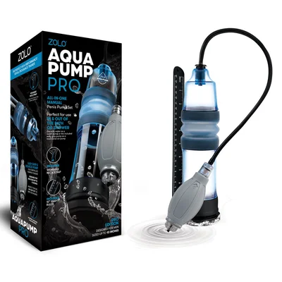 zolo aquapump pro blue water penis pump