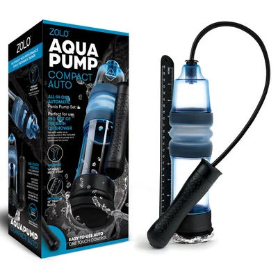 zolo aquapump compact auto blue auto water penis pump
