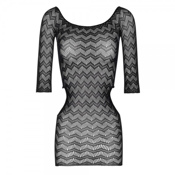 Leg Avenue ZigZag Net Mini Dress