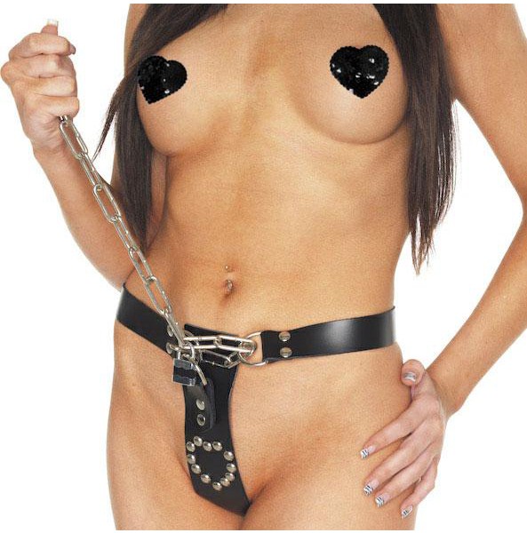 Leather Chastity belt