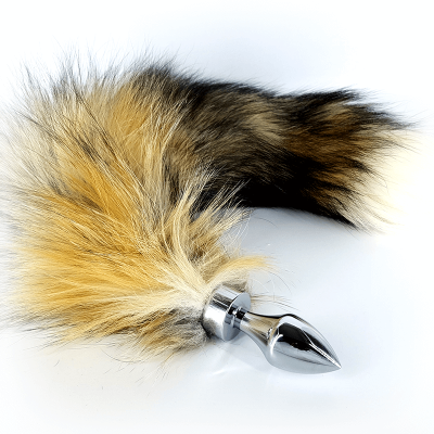 Fox Tail Silver Butt Plug