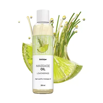 satisfyer massage oil lemongrass 250ml